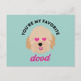 Tarjeta El día de San Valentín Cupy Goldendoodle