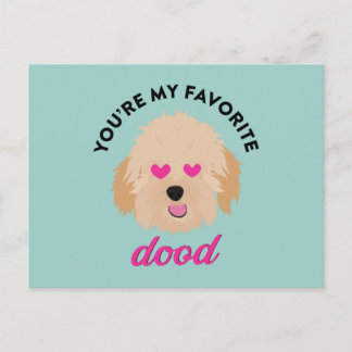 Tarjeta El día de San Valentín Cupy Goldendoodle