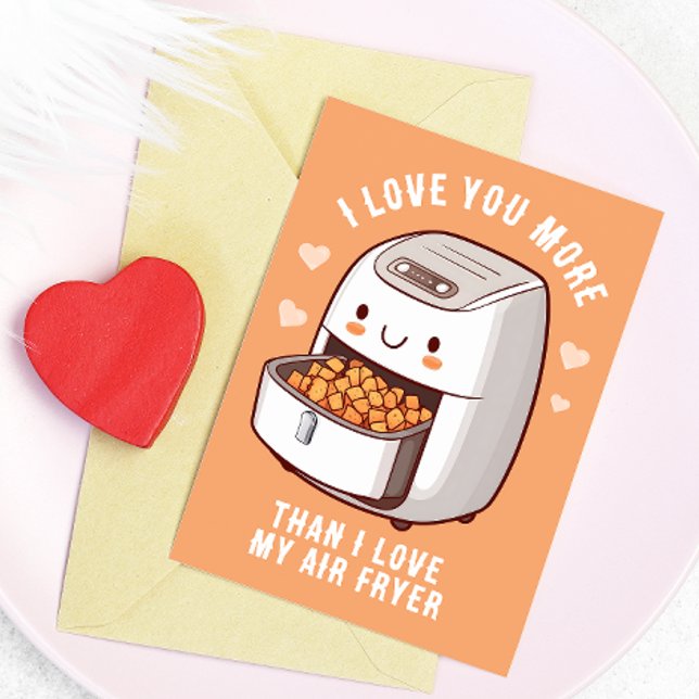 Tarjeta El día de San Valentín Cute Air Fryer (Subido por el creador)