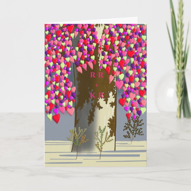 Tarjeta El día de San Valentín Cute Couples (Anverso)