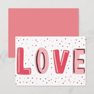 Tarjeta El día de San Valentín de acuarela