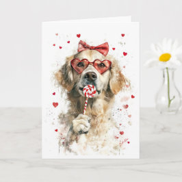 Tarjeta El día de San Valentín de amor de pipa