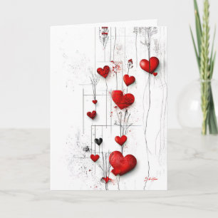 Tarjeta El día de San Valentín de amor en resumen
