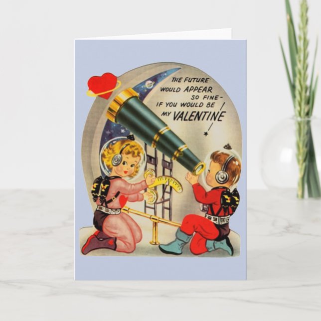 Tarjeta El día de San Valentín de astrónomo de ast (Anverso)