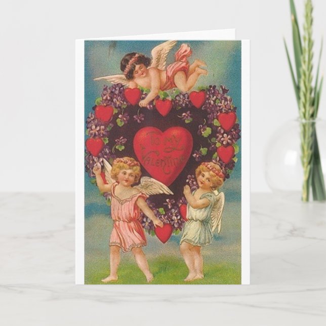 Tarjeta El día de San Valentín de Cherub de Victor (Anverso)