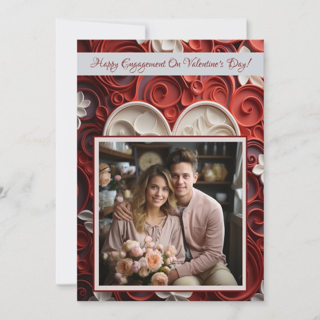 Tarjeta El día de San Valentín de compromiso Lovecore Pers (Anverso)