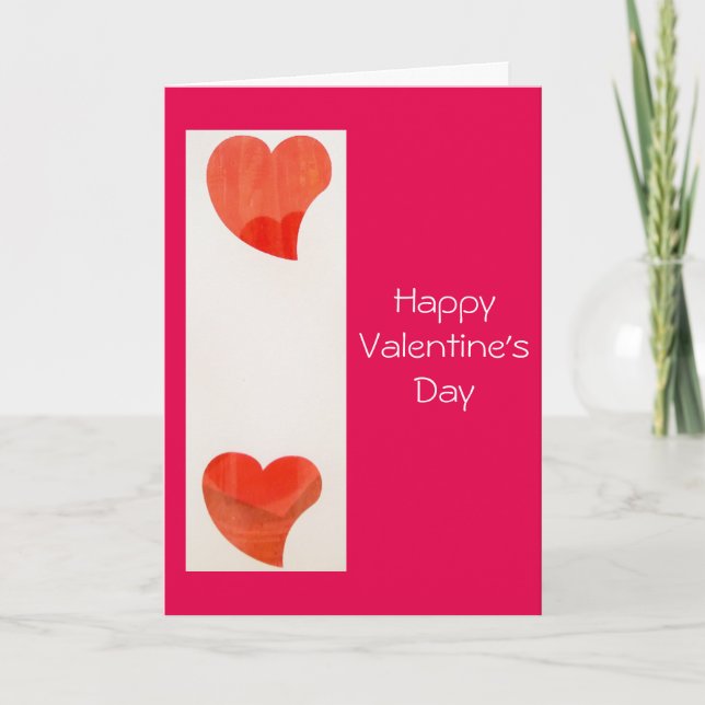 Tarjeta El día de San Valentín de corazones bailar (Anverso)