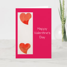 Tarjeta El día de San Valentín de corazones bailar