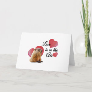 Tarjeta El día de San Valentín de Corazones de Amor Cerdo