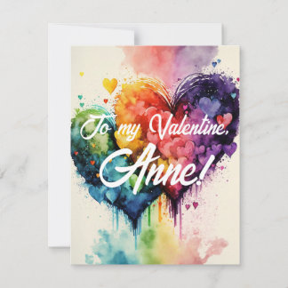 Tarjeta El día de San Valentín de corazones de col