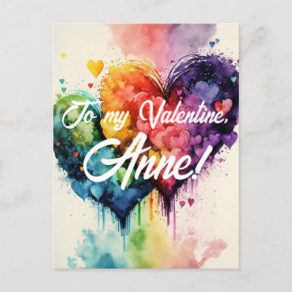 Tarjeta El día de San Valentín de corazones de col