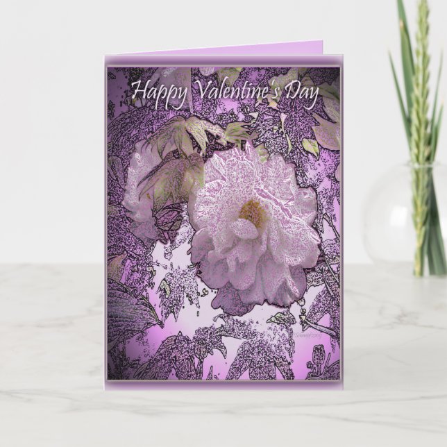 Tarjeta El día de San Valentín de diseño formal (Anverso)
