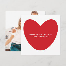 Tarjeta El día de San Valentín de foto de texto de persona