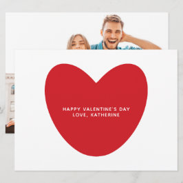 Tarjeta El día de San Valentín de fotos de personalizado d