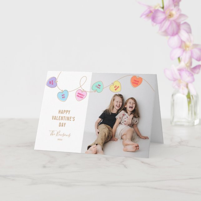 Tarjeta El día de San Valentín de Heart Candy (Orquídea)