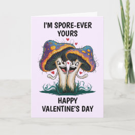 Tarjeta El día de San Valentín de hongos