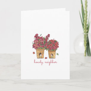 Tarjeta El día de San Valentín de Howdy Neighbor