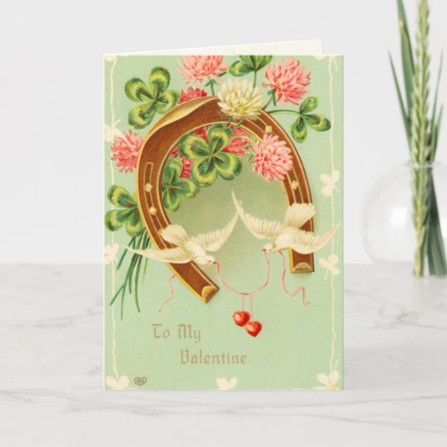 Tarjeta El día de San Valentín de la herradura vic (Anverso)