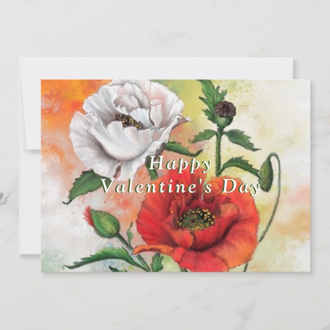 Tarjeta El día de San Valentín de los lapiceros bl (Anverso)