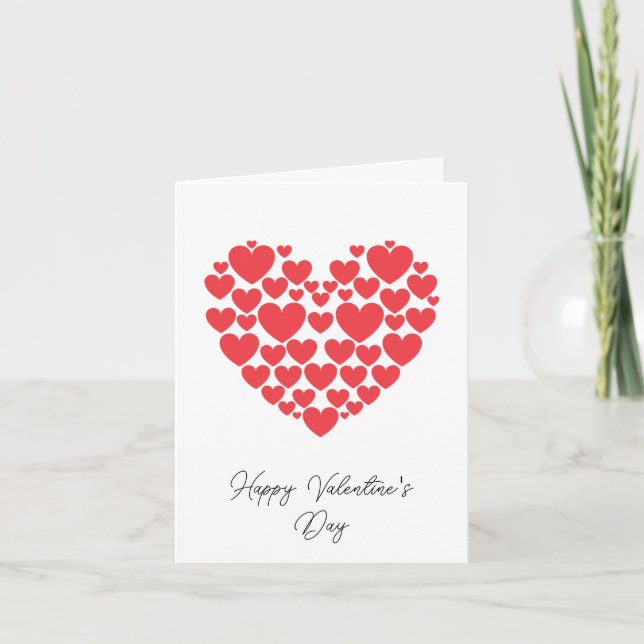 Tarjeta El día de San Valentín de personalizable,  (Anverso)