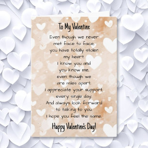 Tarjeta El día de San Valentín de relaciones románticas en