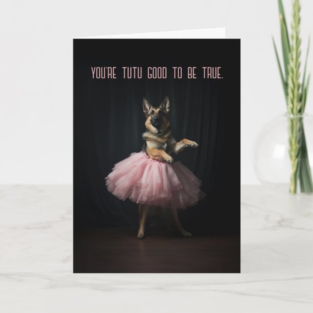 Tarjeta El día de San Valentín de Shepherd de Alemania (Anverso)