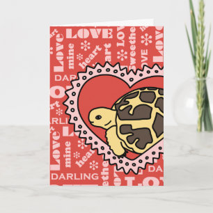 Tarjeta El día de San Valentín de Star Tortoise (a
