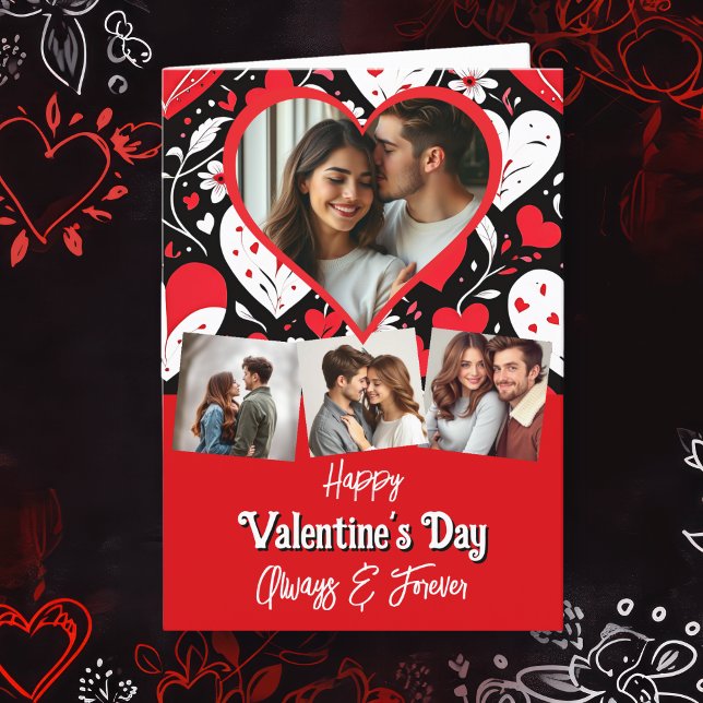 Tarjeta El día de San Valentín de texto y foto personaliza (Subido por el creador)