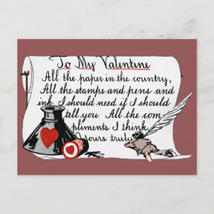 TARJETA EL DÍA DE SAN VALENTÍN DE VINTAGE