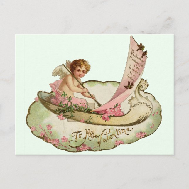 TARJETA EL DÍA DE SAN VALENTÍN DE VINTAGE (Anverso)