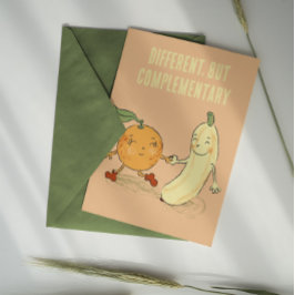 Tarjeta El día de San Valentín diferente pero comp