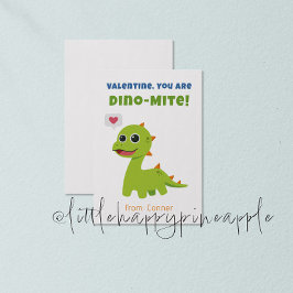 Tarjeta El día de San Valentín Dino-Mite