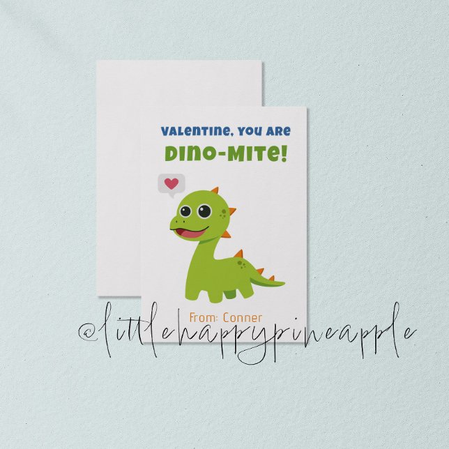 Tarjeta El día de San Valentín Dino-Mite (Subido por el creador)