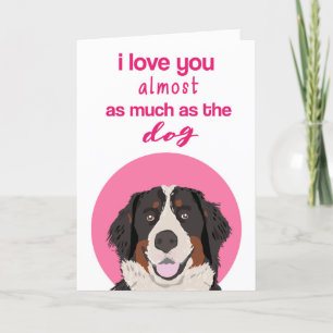 Tarjeta El día de San Valentín divertida de Perro 
