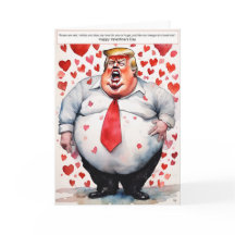 Tarjeta El día de San Valentín Drumpf