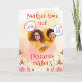 Tarjeta El día de San Valentín editable Photo BFF