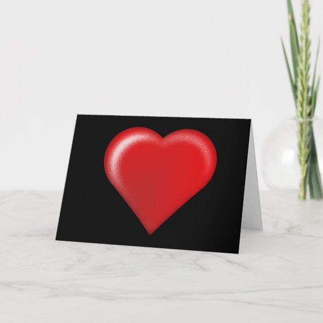 Tarjeta el día de San Valentín en blanco dentro (Anverso)