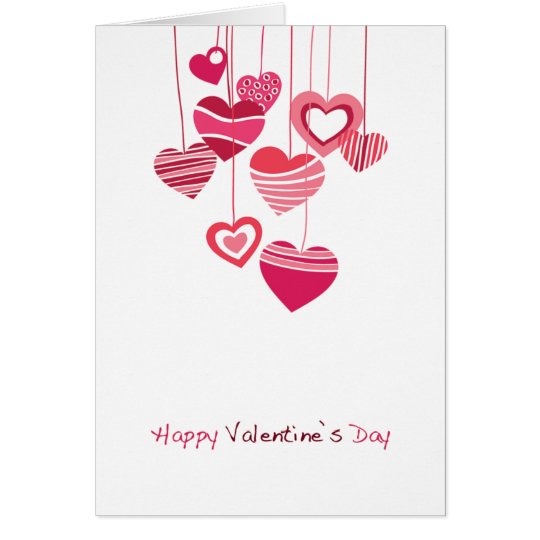 Tarjeta El día de San Valentín feliz