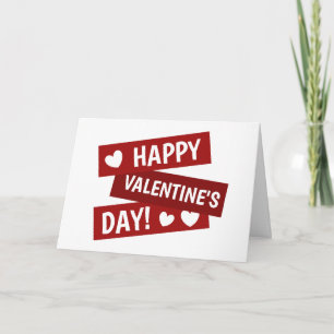 Tarjeta El día de San Valentín feliz