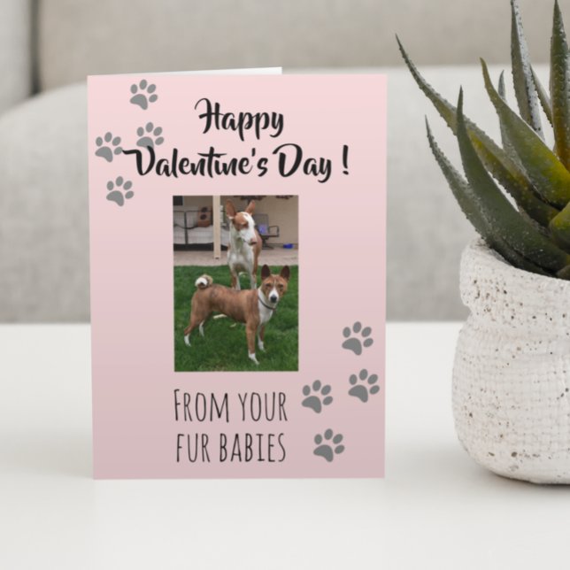 Tarjeta El día de San Valentín Foto Perro Mascota Gato Fur (Subido por el creador)