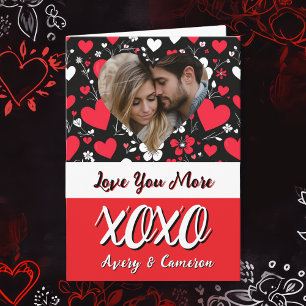 Tarjeta El día de San Valentín fotográfico personalizado