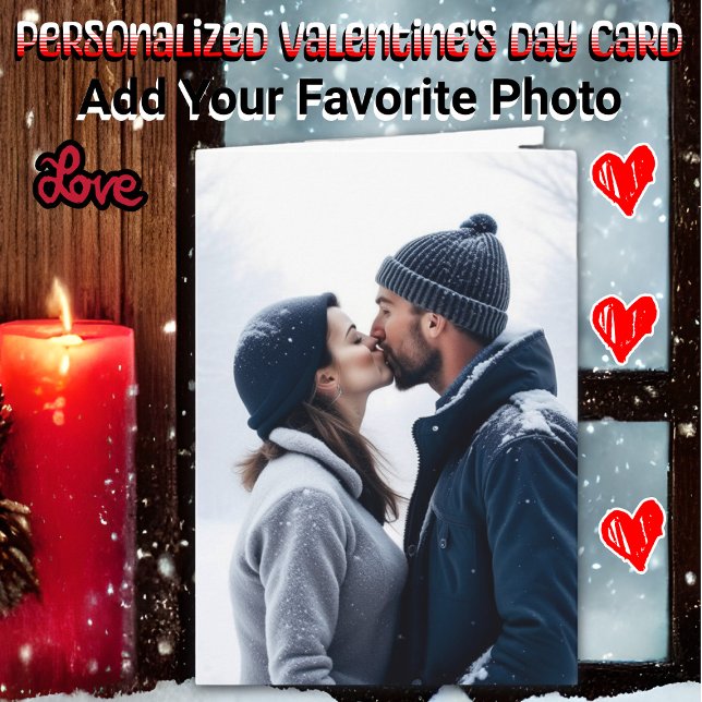 Tarjeta El día de San Valentín fotográfico personalizado (Subido por el creador)