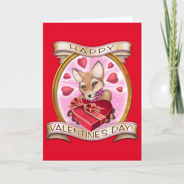 Tarjeta El día de San Valentín Frieda Tails (Anverso)
