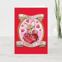 Tarjeta El día de San Valentín Frieda Tails