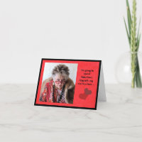 El día de San Valentín gastador gracioso con tarje