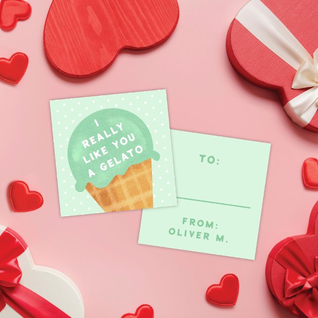 Tarjeta El día de San Valentín Gelato Mint Dulce (Subido por el creador)