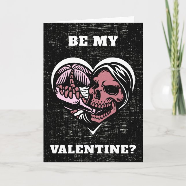 Tarjeta El día de San Valentín Gótico del desgarrador del  (Anverso)
