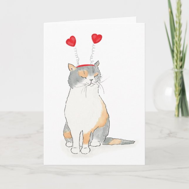 Tarjeta El día de San Valentín Grumpy Katie (Anverso)