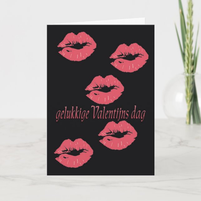 Tarjeta El día de San Valentín holandesa (Anverso)