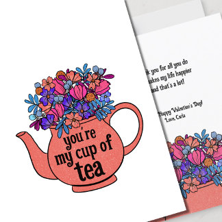 Tarjeta El día de San Valentín ilustrada de mi cop